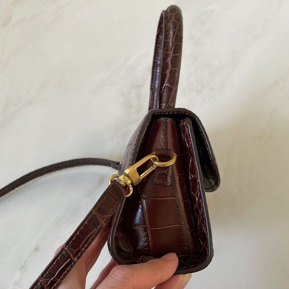 By Far Mini Nutella Crocs Embossed Leather - Picture 8 of 13